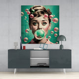 Audrey Hepburn Glass Wall Art  || Designers Collection | Insigne Art Design