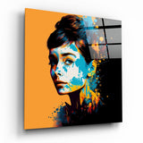 Audrey Hepburn Glass Wall Art  || Designers Collection | Insigne Art Design