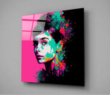 Audrey Hepburn Glass Wall Art  || Designers Collection | Insigne Art Design