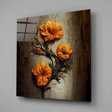 Timeless Flowers Glass Wall Art|| Designer Collection