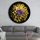 Flower Glass Wall Art