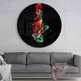 Abstract Glass Wall Art