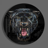 Black Panther Glass Wall Art