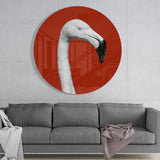 Flamingo Glass Wall Art