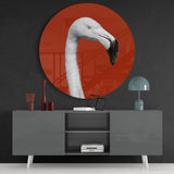 Flamingo Glass Wall Art