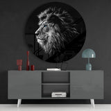 Lion Glass Wall Art