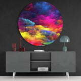 Color Explosion Glass Wall Art