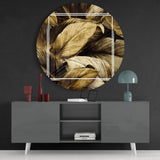 Leaf Glass Wall Art