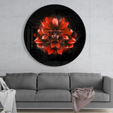 Flower Glass Wall Art