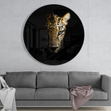 Leopard Glass Wall Art