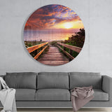 Sunset Glass Wall Art