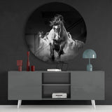 Horses Glass Wall Art