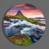 Mountain Landscape Glass Wall Art