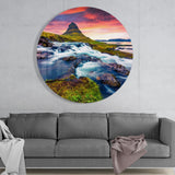 Mountain Landscape Glass Wall Art