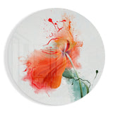 Fleur aquarelle Impression sur verre