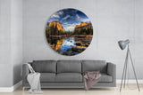 Mountains Glass Wall Art