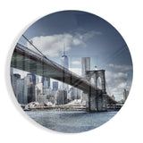 le pont de Brooklyn Impression sur verre