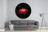 Apple Glass Wall Art