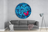 Butterfly's Dream Glass Wall Art