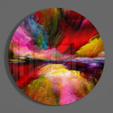 Color Explosion Glass Wall Art