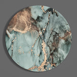 Turquoise Marble Glass Wall Art