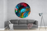 Color Explosion Glass Wall Art