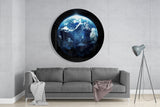 World Glass Wall Art