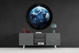 World Glass Wall Art