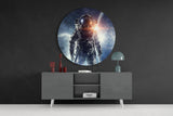 Astronaut Glass Wall Art