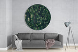 Green Forest Glass Wall Art