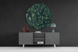 Green Forest Glass Wall Art