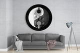 Black and White Glass Wall Art