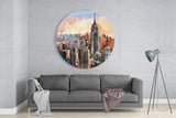 New York Glass Wall Art