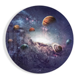 Planets Glass Wall Art