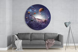 Planets Glass Wall Art