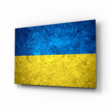 Flag of Ukraine Glass Wall Art