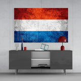 Flag of the Netherlands Glass Wall Art