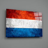 Flag of the Netherlands Glass Wall Art