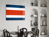 Flag of Costa Rica Glass Wall Art