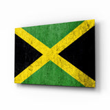 Flag of Jamaica Glass Wall Art