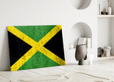 Flag of Jamaica Glass Wall Art