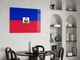 Flag of Haiti Glass Wall Art