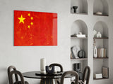 Flag of China Glass Wall Art