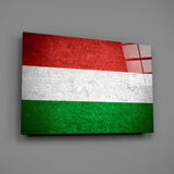 Flag of Hungary Glass Wall Art