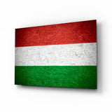 Flag of Hungary Glass Wall Art