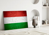 Flag of Hungary Glass Wall Art