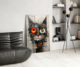 Cat Glass Wall Art