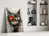 Cat Glass Wall Art