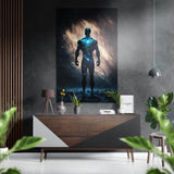 Man  Brushed Aluminium Dibond Wall Art