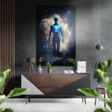 Man  Brushed Aluminium Dibond Wall Art